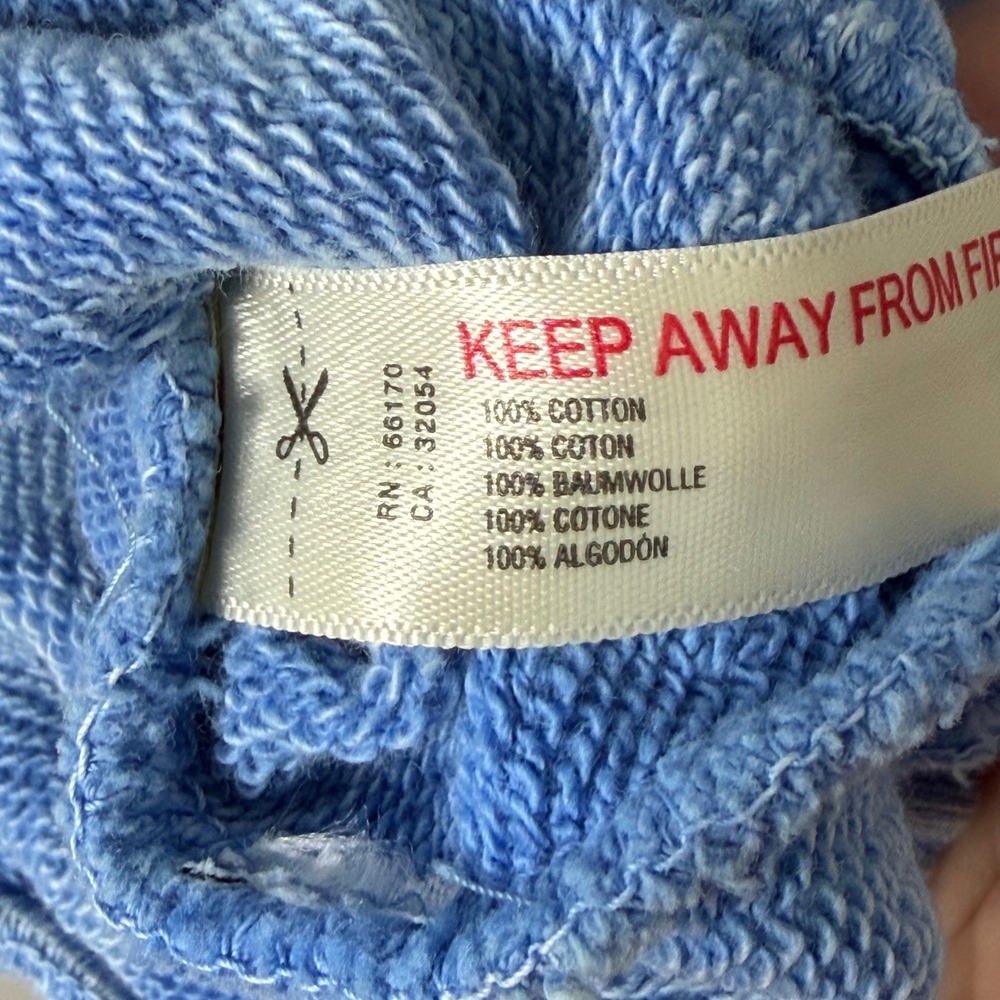 FP Movement Sweatshirt Womens S Blue Acid Wash Valley Girl Quarter Zip Cropped - Picture 6 of 9